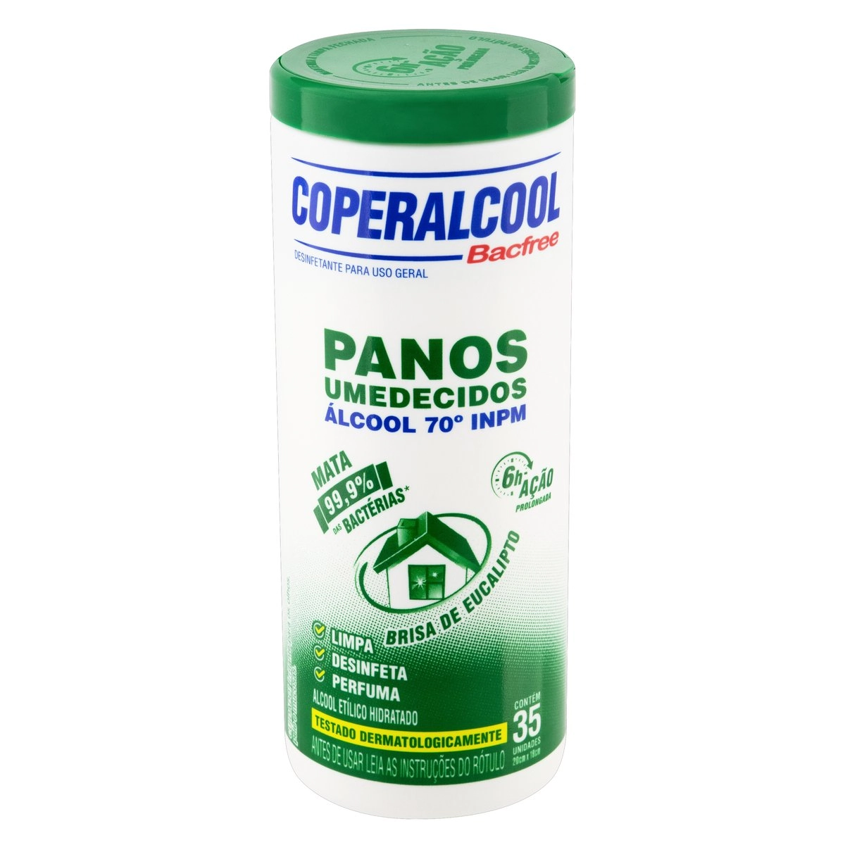 Panos Umedecida COPERALCOOL Brisa de Eucalipto com 35 Unidades