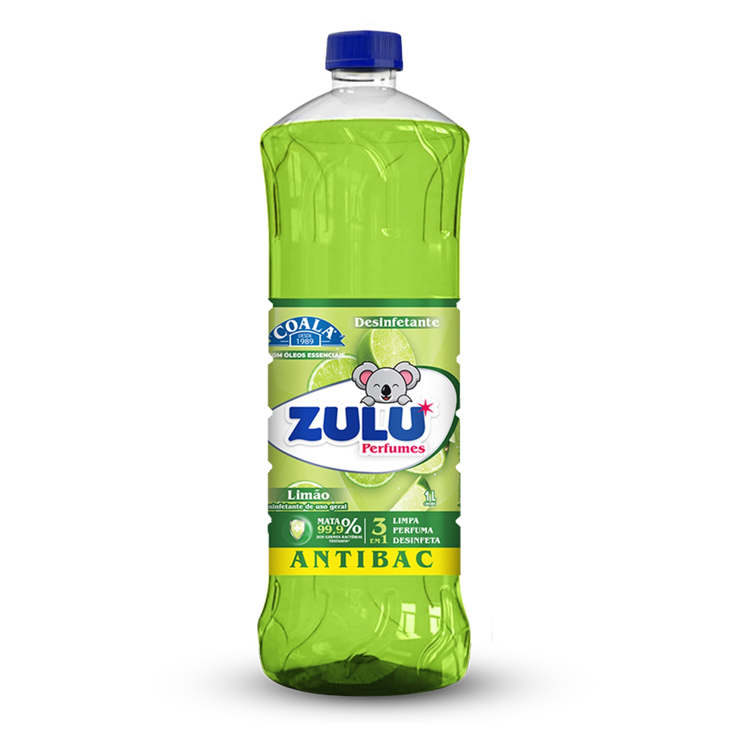 Desinf Zulu Antibac Limao 1l