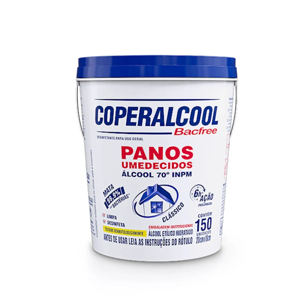 Pano Umedecido Bacfree Balde 150 Unid