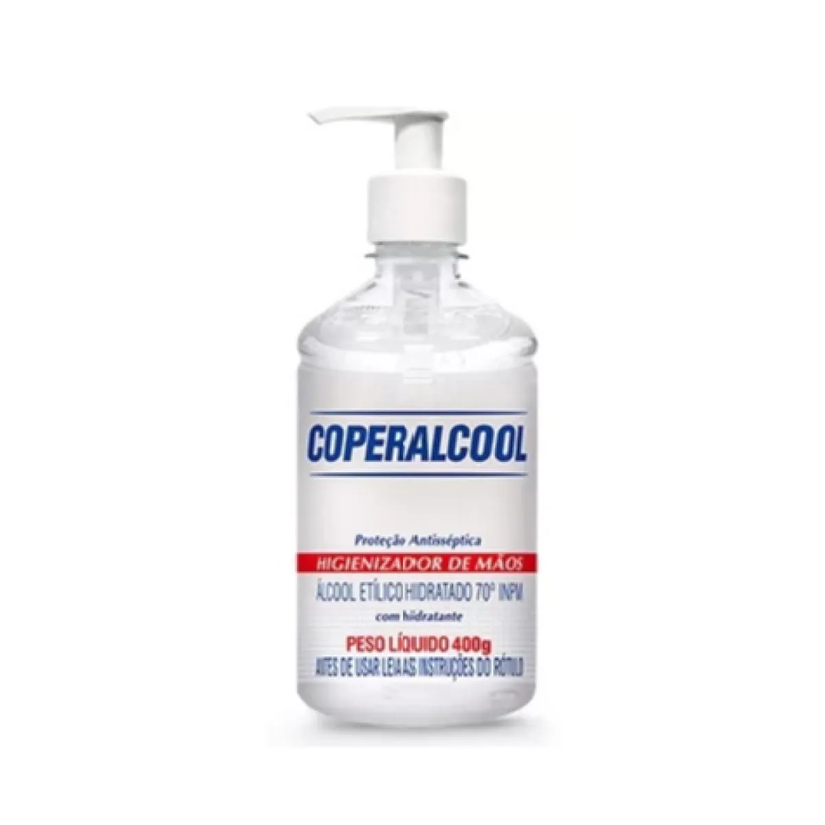 álcool Gel 70 Inpm Coperalcool Bacfree Frasco 400g