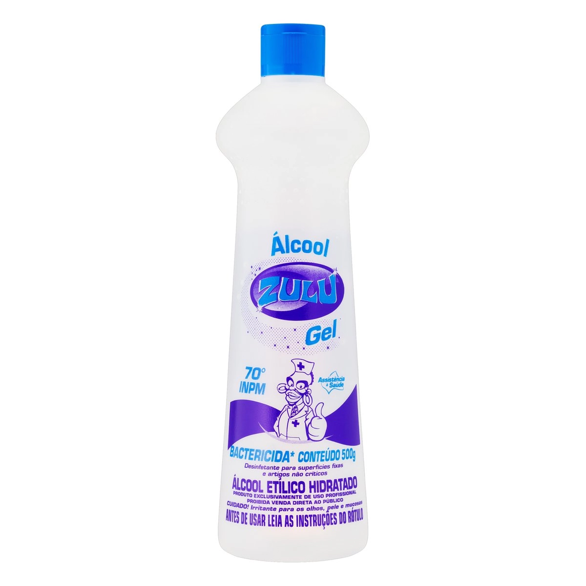 álcool Gel Bactericida Zulu