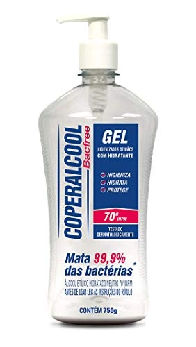 Etanol Alcool Etilico 3ii Coper Bacfree Gel 12x750 Gr Onu1170 R33