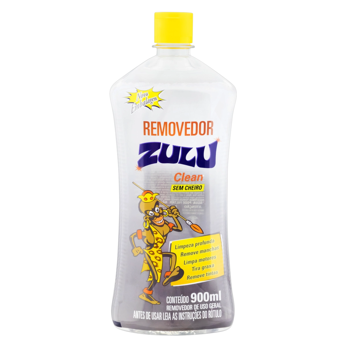 Removedor Uso Geral Clean Sem Cheiro Zulu Frasco 900ml