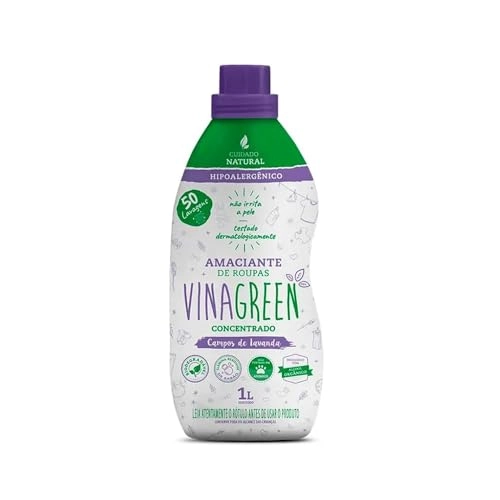 Vinagreen Amaciante De Roupas Liquido Concentrado Campos De Lavanda 1 L
