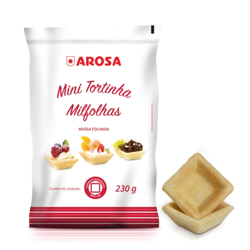 Massa Folhada Assada Mini 81 230g Arosa
