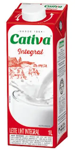 Leite Uht Cativa Integral C/tampa 1l