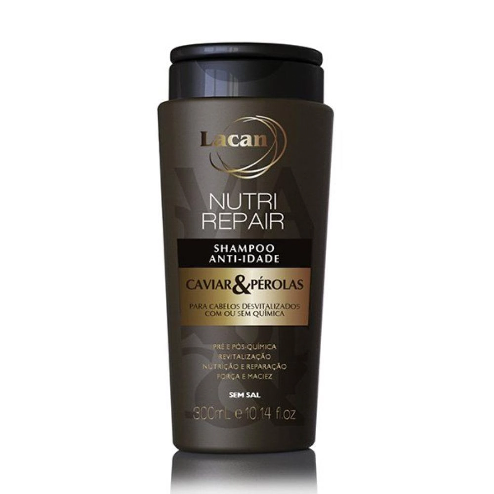Lacan Nutri Repair Shampoo Anti-Idade Caviar & Pérolas 300ml