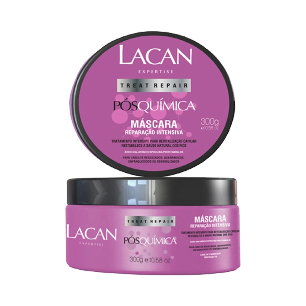 Lacan Treat Repair Pós Química Máscara Reparação Intensiva 300g