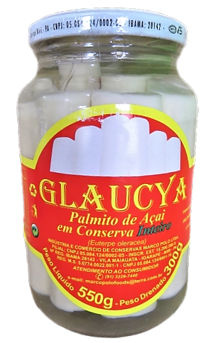 Palmito Acai Glaucya Inteiro