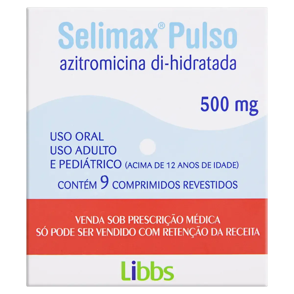 Selimax Pulso 500mg Libbs Caixa 9 Comprimidos Revestidos