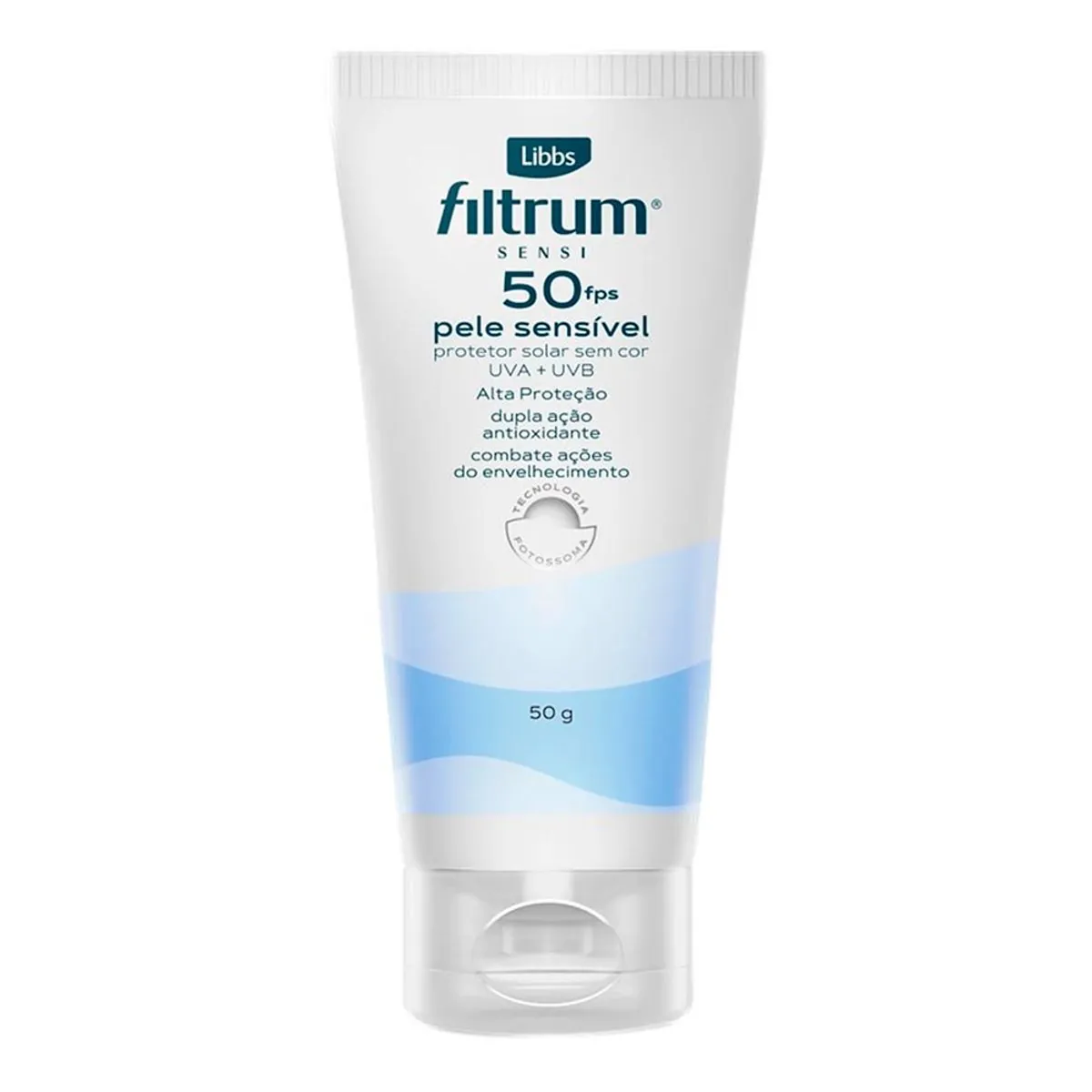 Protetor Solar Facial Pele Sensível Fps 50 Filtrum Sensi Bisnaga 50g