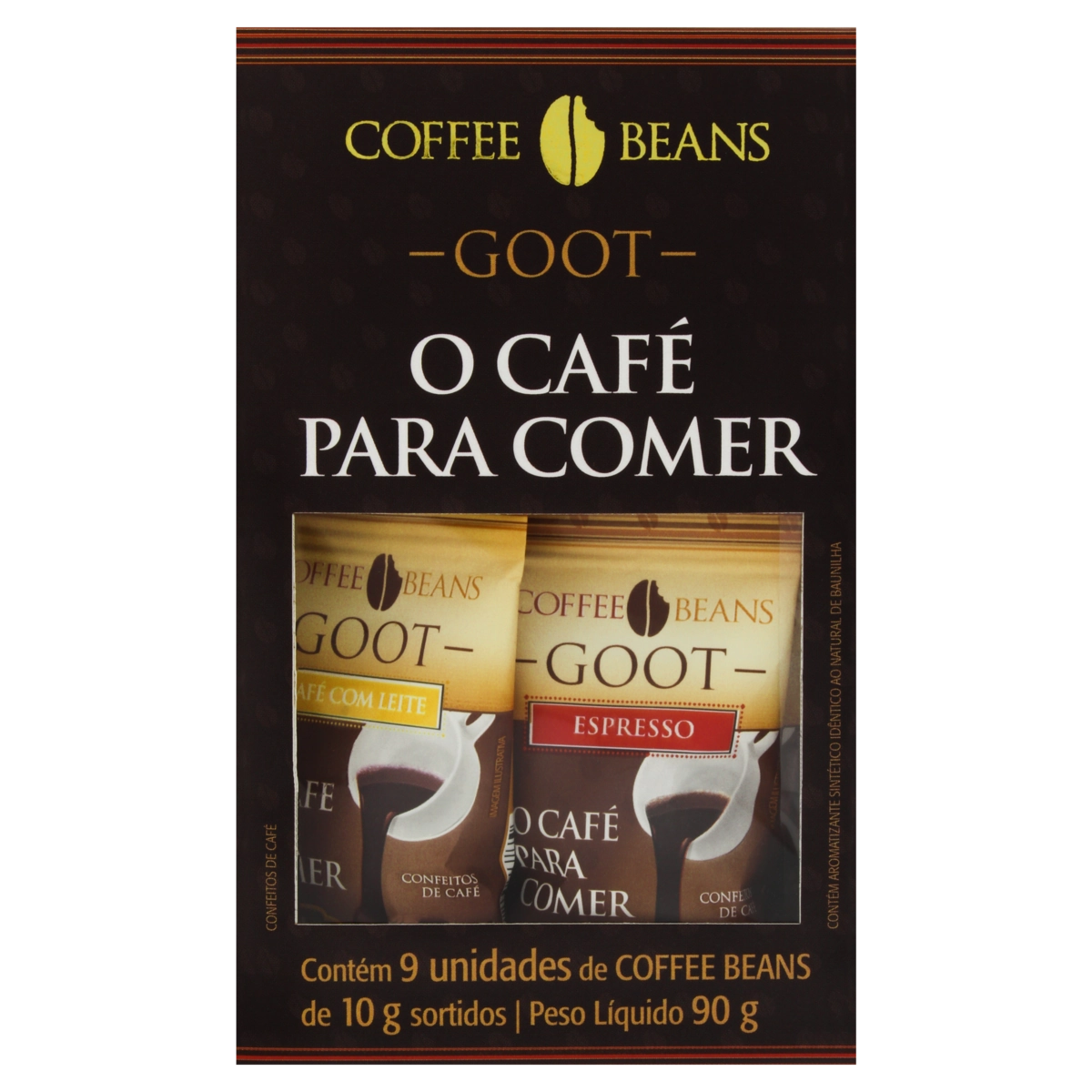 Kit Confeito De Café Sortido Coffee Beans Goot 90g 9 Unidades