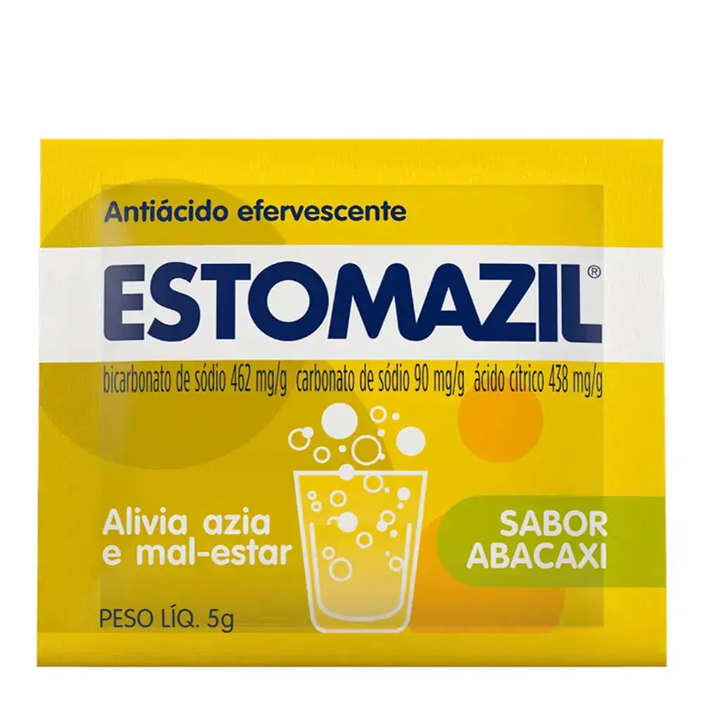 Estomazil Sabor Abacaxi 2,/g 2,/g 0,/g 50 Envelopes 5 G Hypermarcas