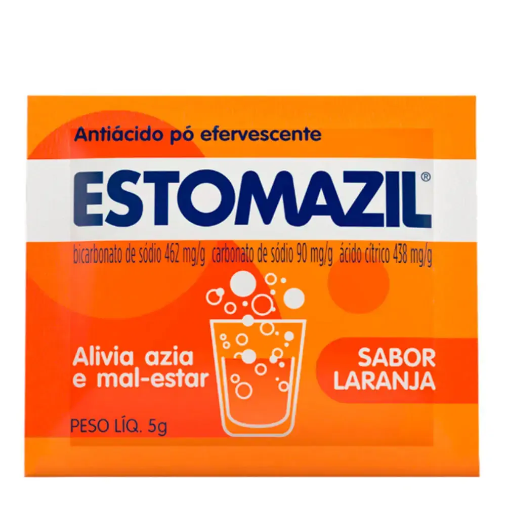 Estomazil Sabor Laranja 2,/g 2,/g 0,/g 50 Envelopes 5 G Hypermarcas