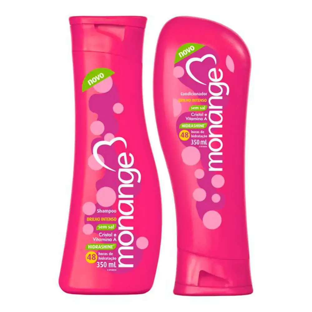 Kit Monange Shampoo Condicionador Brilho Intenso