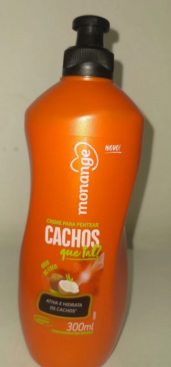 Creme Para Pentear Monange 300g Cachos Comportados Unit