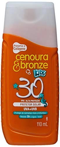 Protetor Solar Loção Cenoura E Bronze 110ml Fps30 Bloqueador Unit
