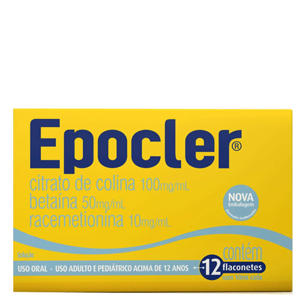 Epocler sabor abacaxi caixa com 12 flaconetes