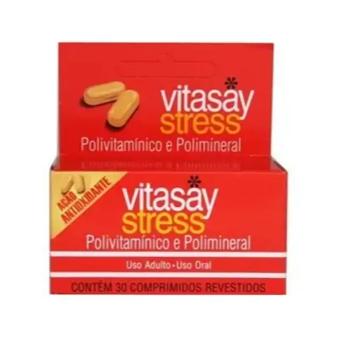 Vitasay Stress 30 Comprimidos Revestidos 30 Comprimidos Hypermarcas Similar