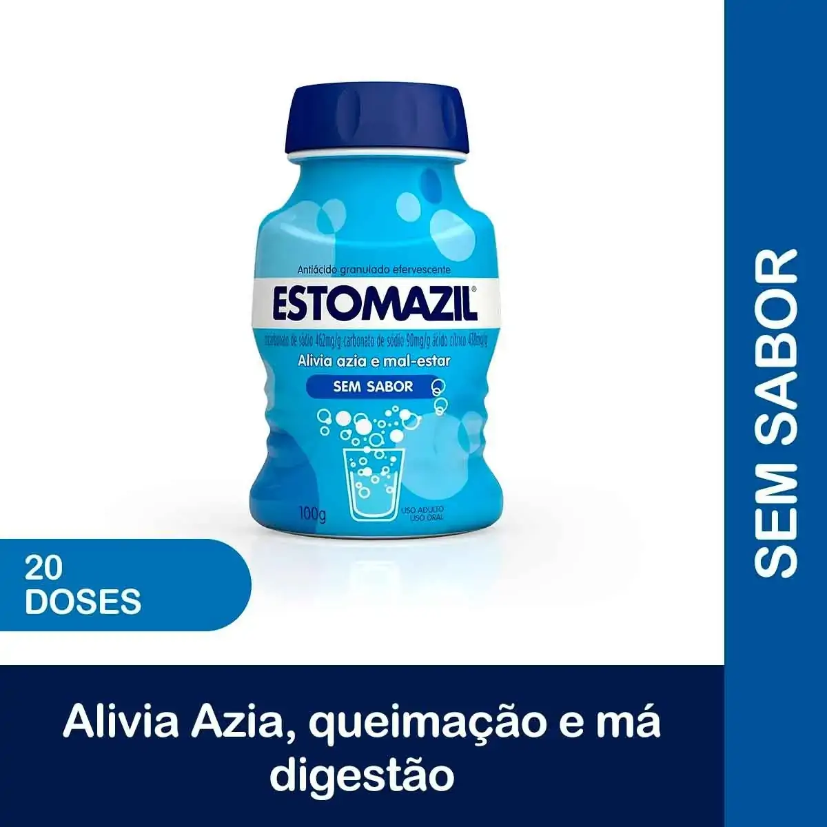 Antiácido Sem Sabor Estomazil Frasco 100g