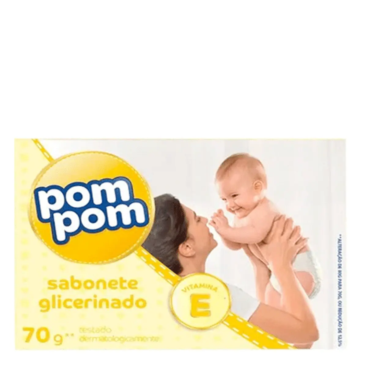 Sabonete Infantil em Barra Glicerinado Pom Pom Caixa 80g