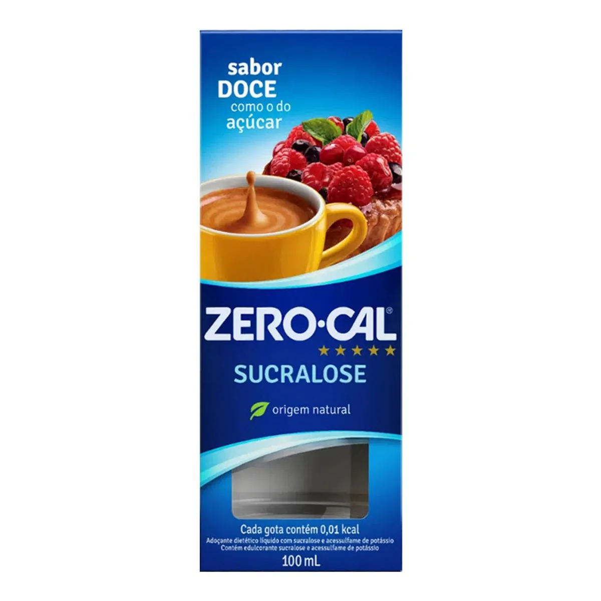 Zero-Cal Sucralose Adoçante Líquido 100ml
