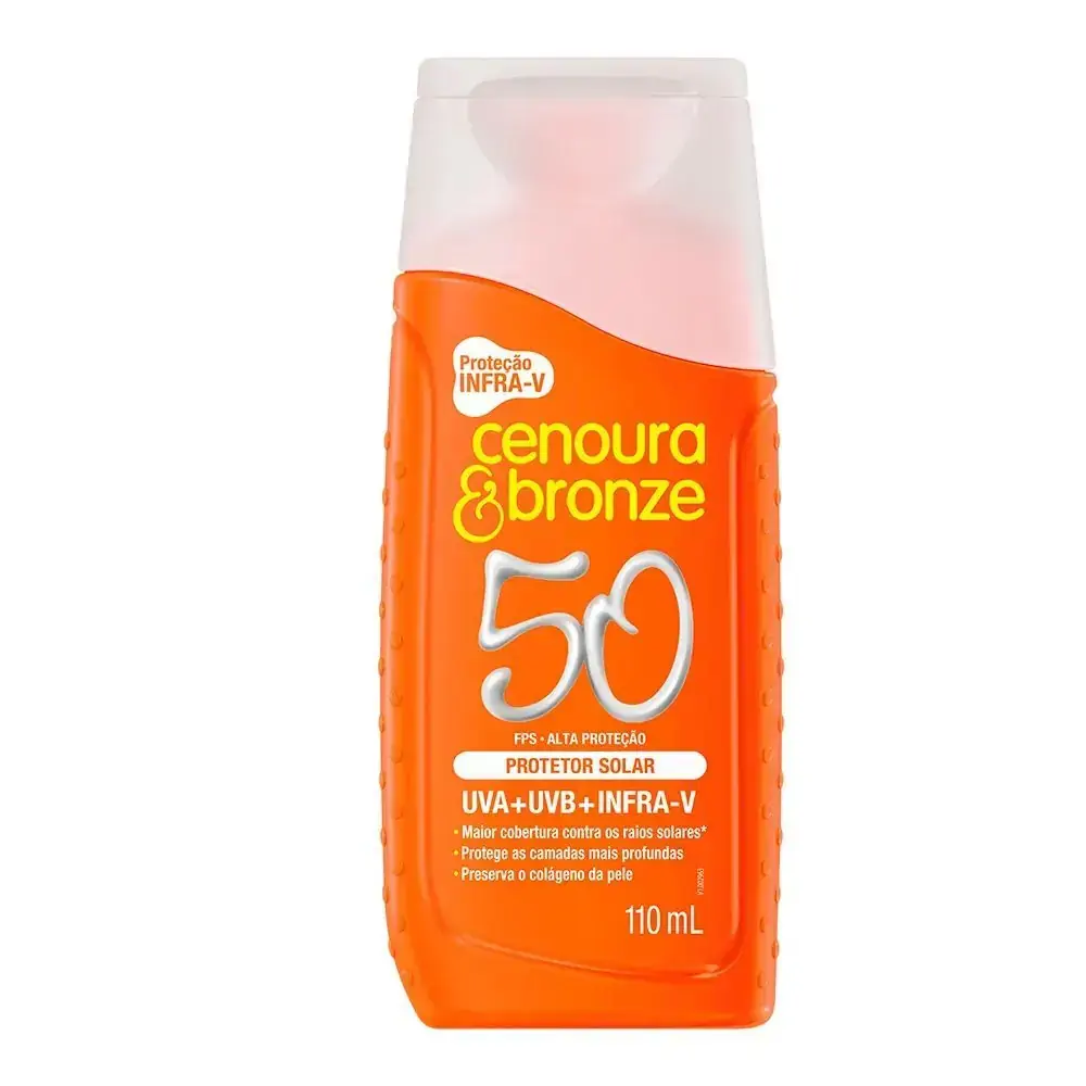 Protetor Solar Cenoura Bronze Fps50 110m