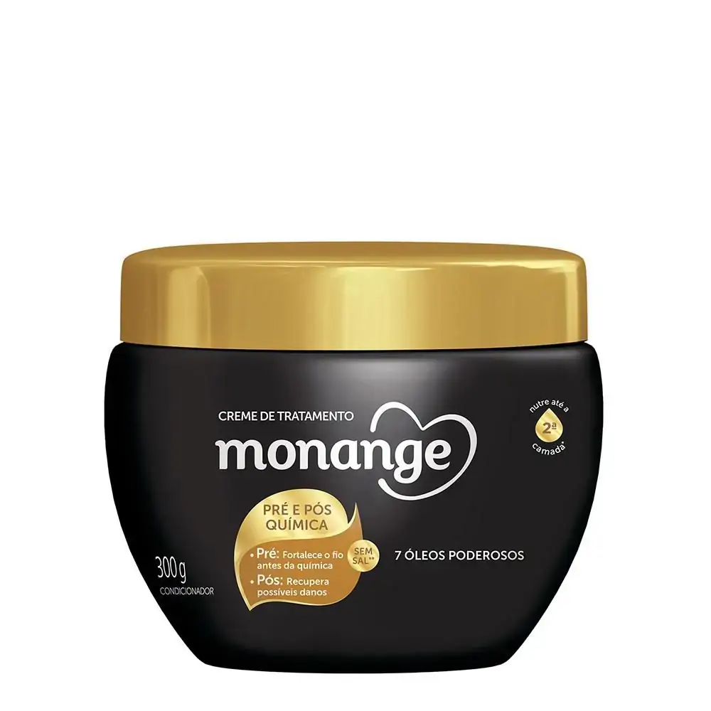 Creme Tratamento Monange 300g Pós Química Unit