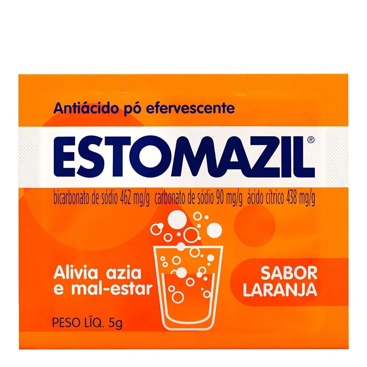 Antiácido Laranja Estomazil Envelope 5g