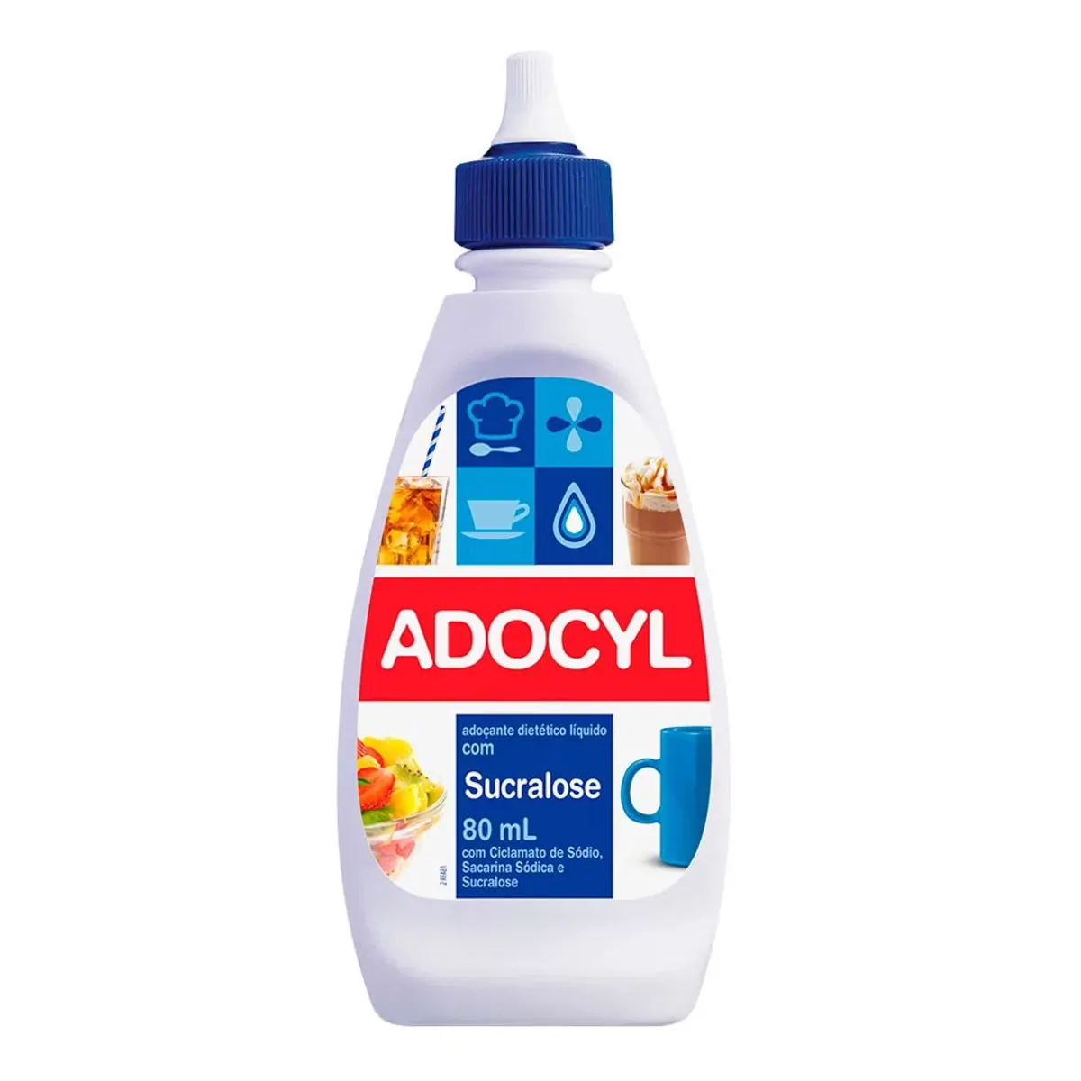 Adoçante Líquido Sucralose Adocyl Frasco 80ml