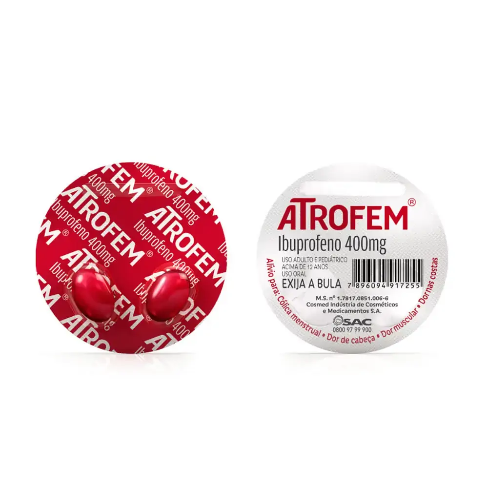 Atrofem 400mg Cosmed 2 Cápsulas