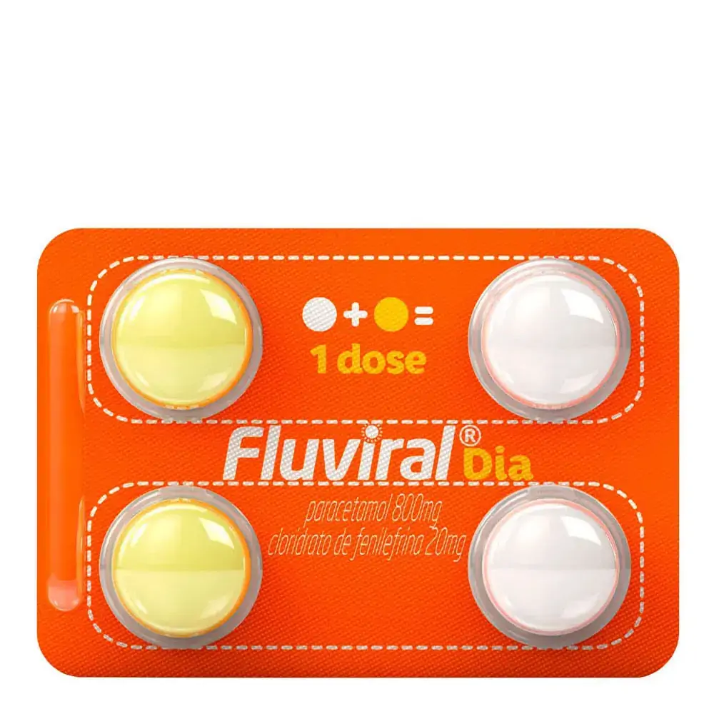 Fluviral Dia Com 4 Comprimidos