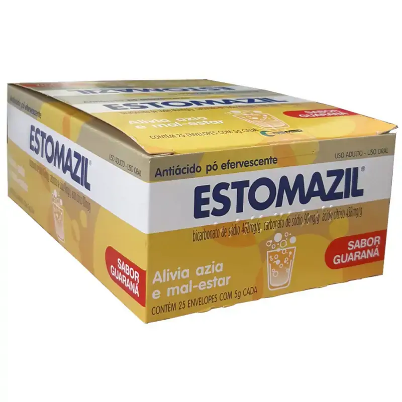 Estomazil 462 90 438mg/g Po Eferv Ct 25 Env Al Guarana