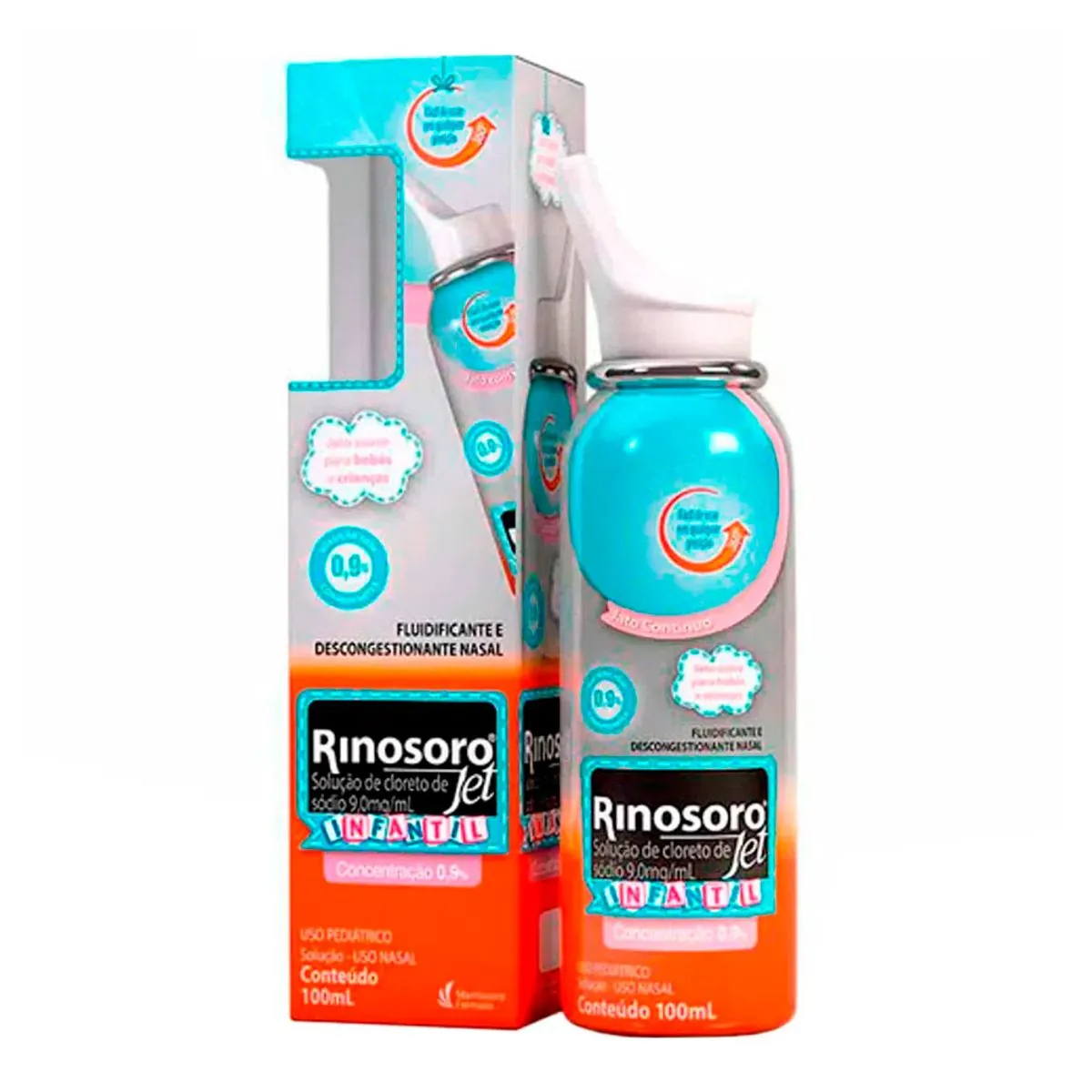 Solução Nasal Rinosoro Jet Infantil 100 ml