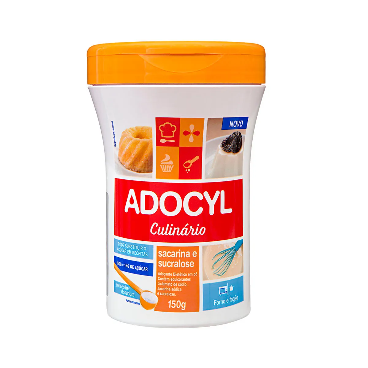 Adoçante em Pó ADOCYL Culinário Pote 150g