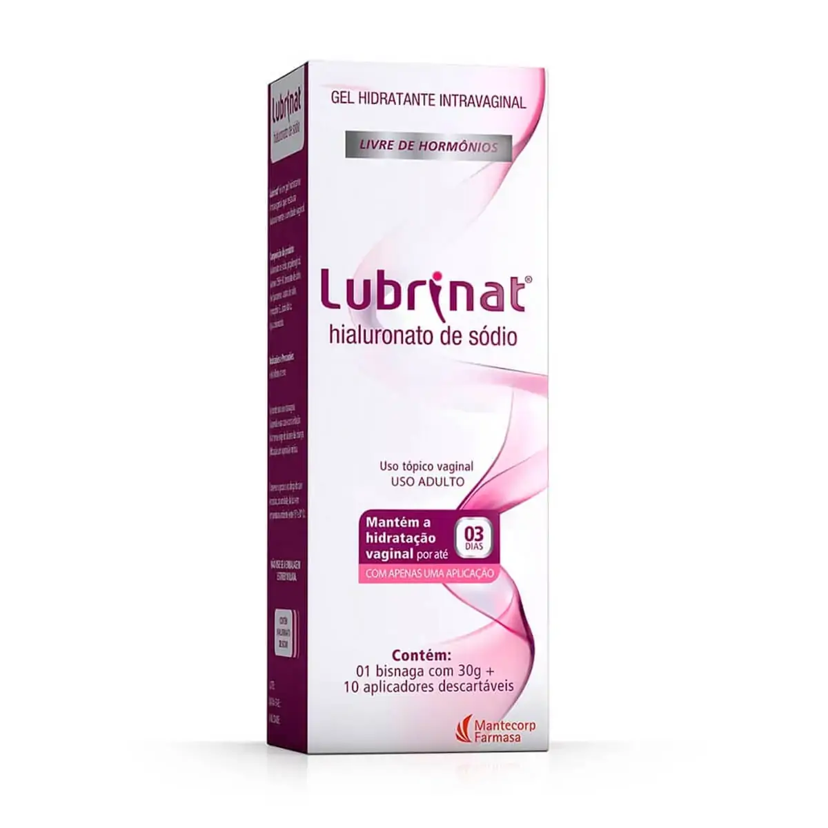 Gel Hidratante Intravaginal Lubrinat Caixa 30g 10 Aplicadores Descartáveis