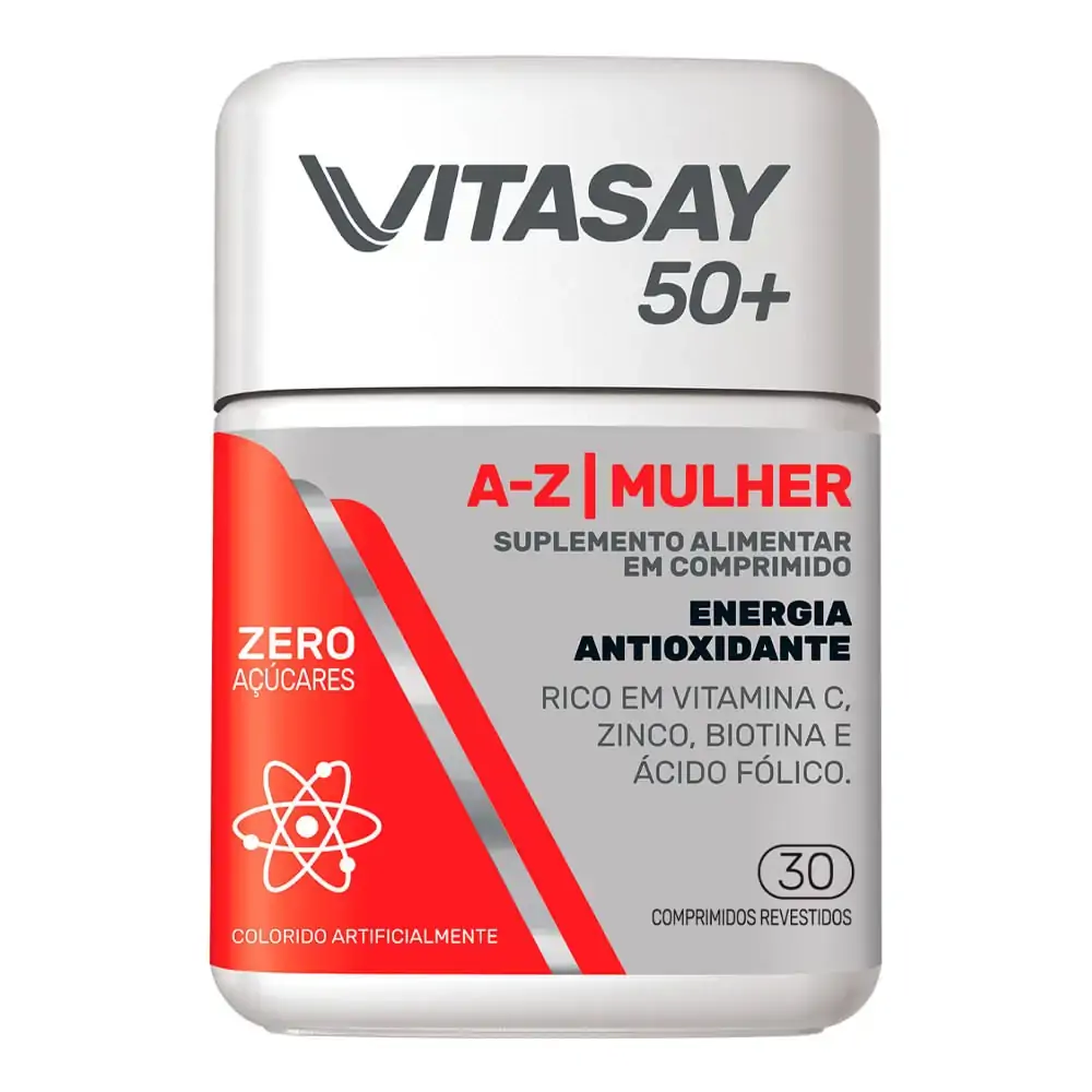 Suplemento Vitamínico Vitasay 50+ A-Z Mulher 30 Comprimidos