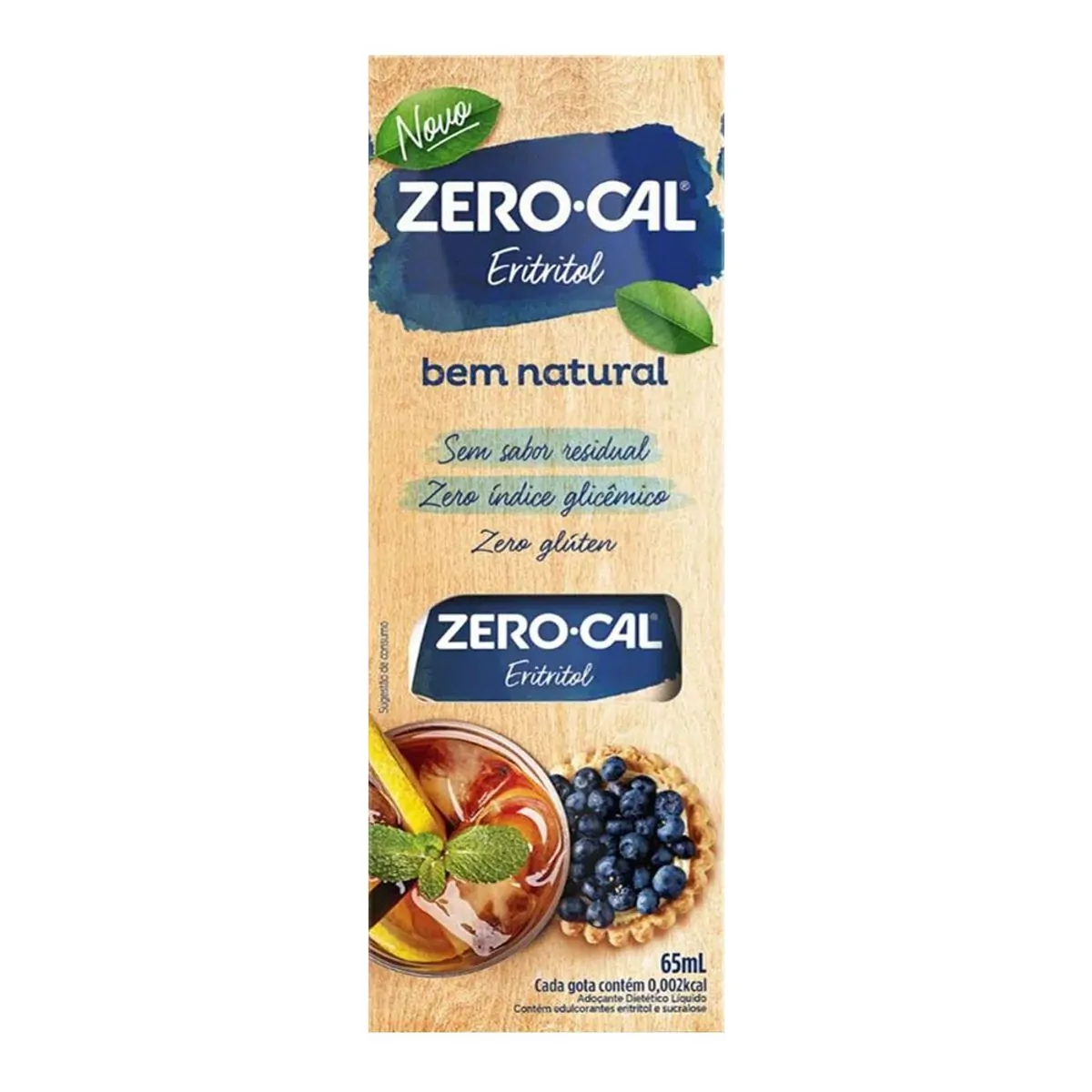 Zero-Cal Eritritol Adoçante Líquido 65ml