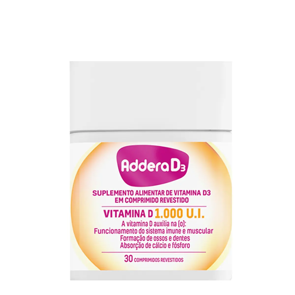 Suplemento Alimentar Addera D3 1000UI 30 comprimidos
