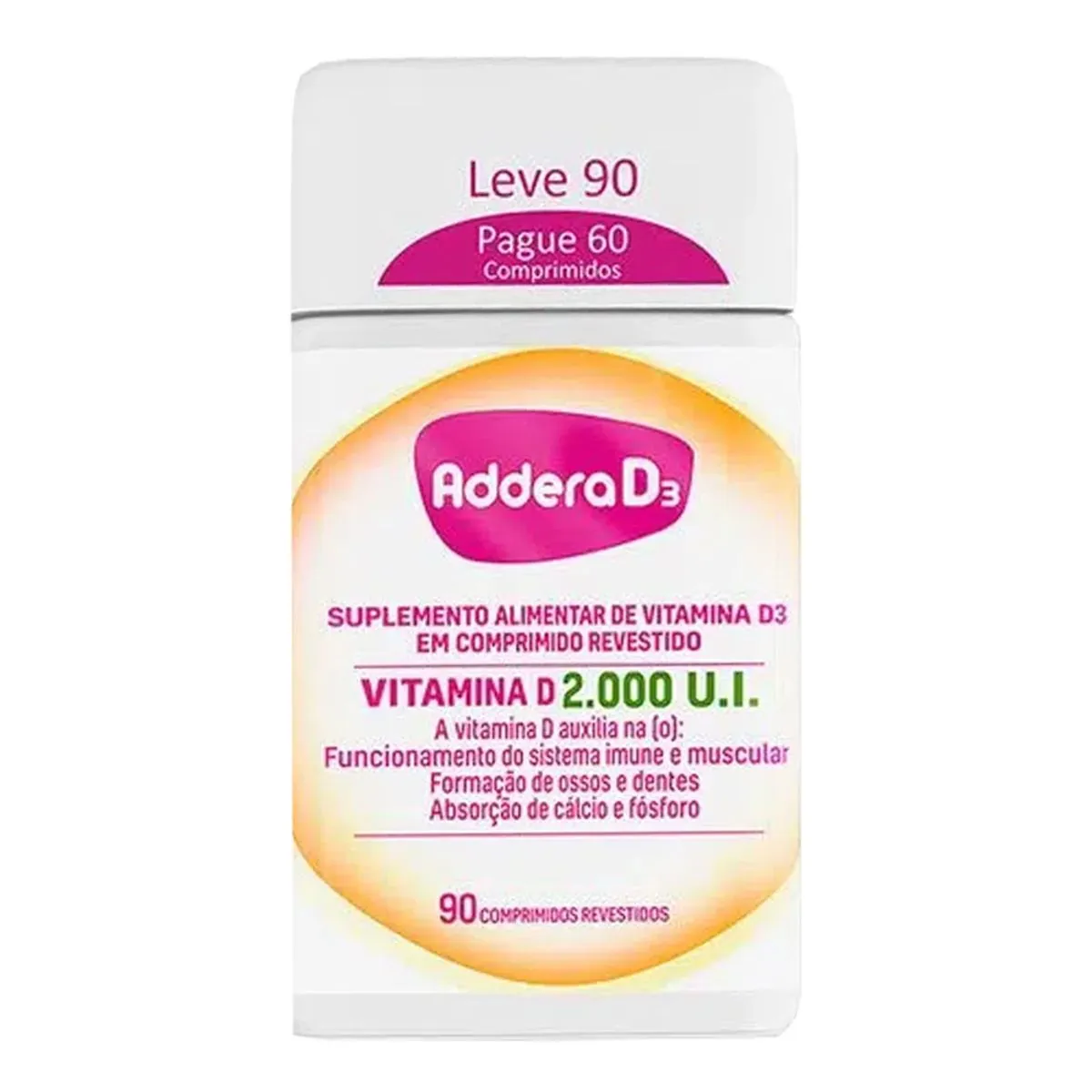 Addera Vitamina D3 com 90 comprimidos