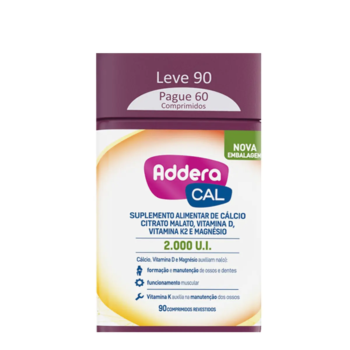 Addera Cal 2000ui 90 Comprimidos