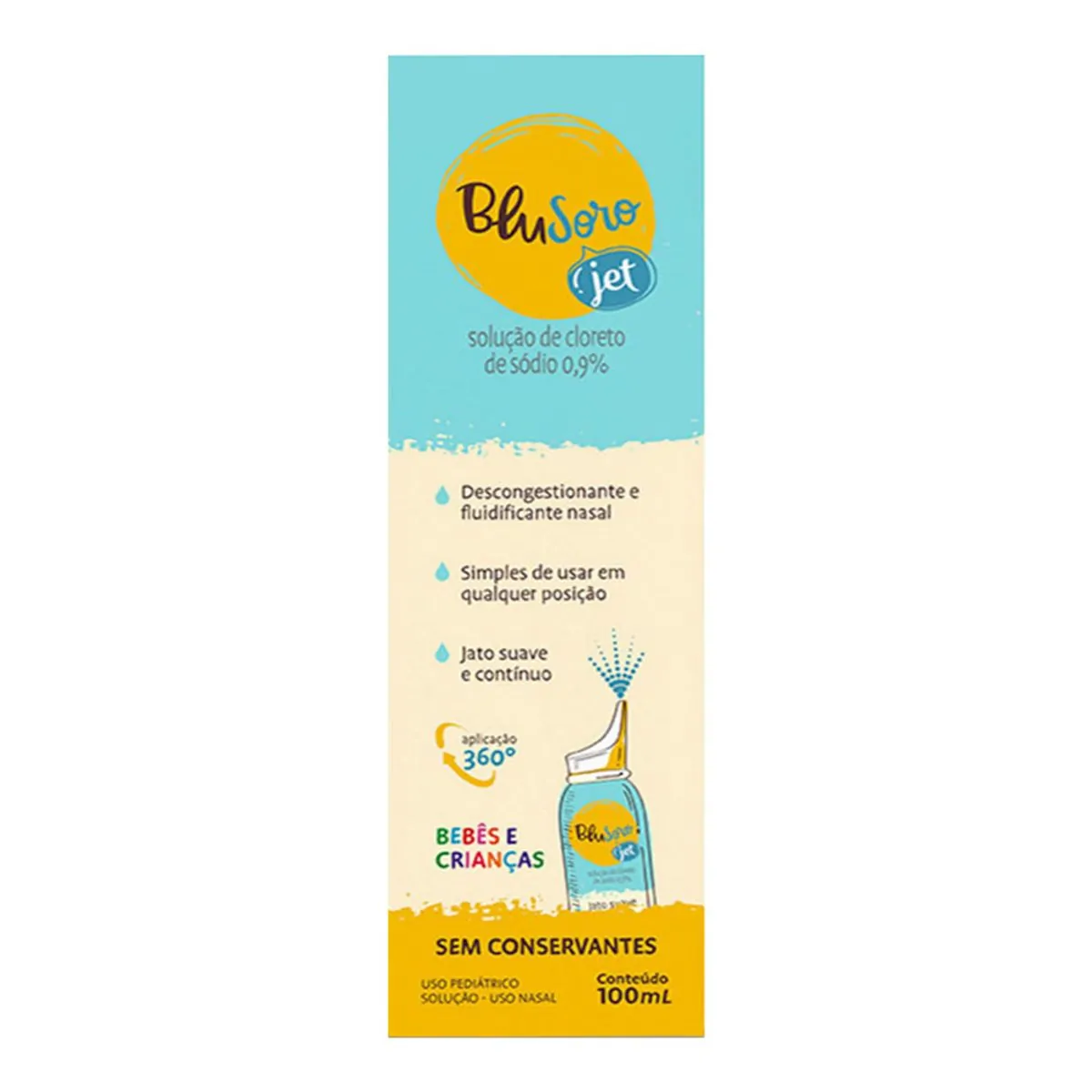 Descongestionante Nasal Blusoro Jet Infantil com 100 ml