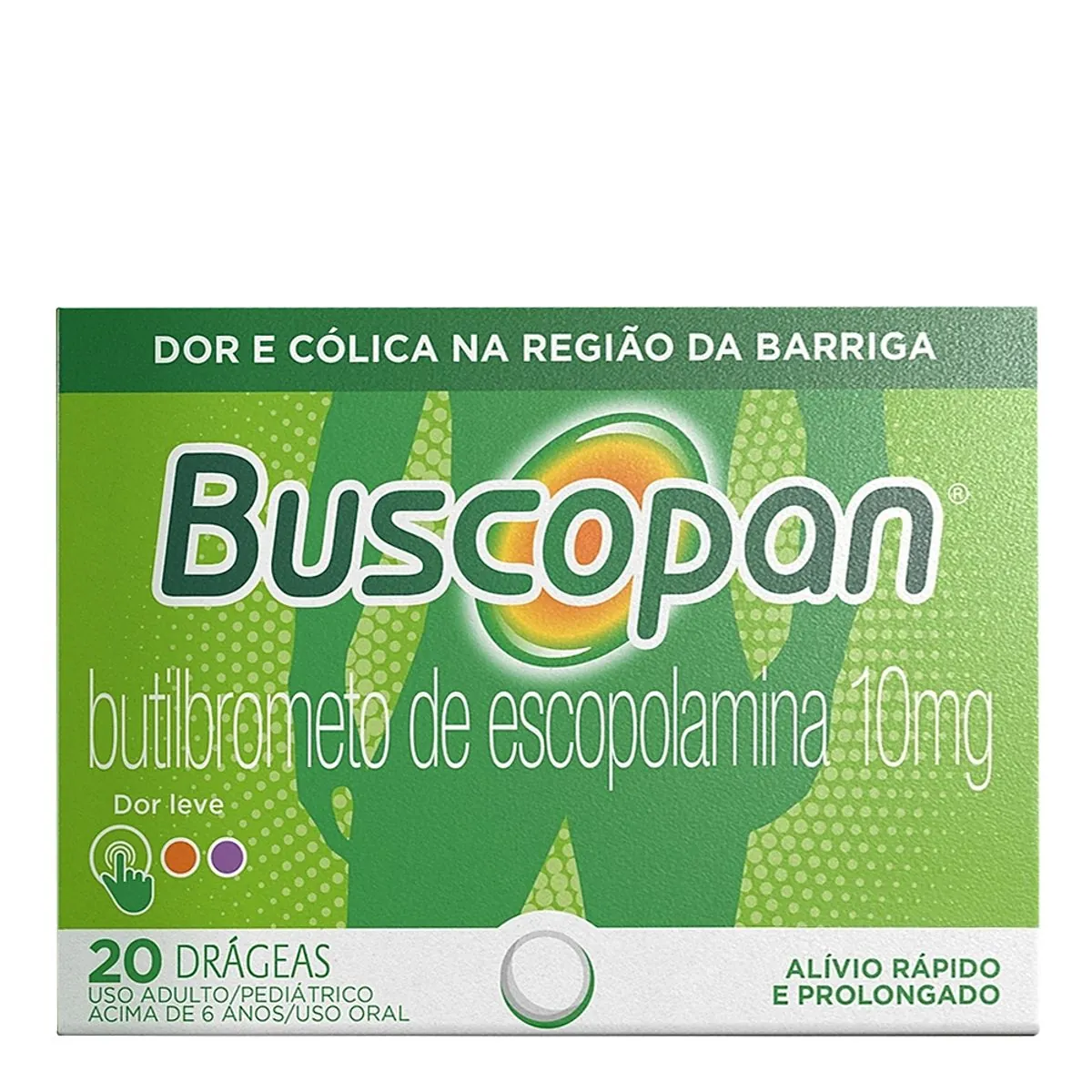 Buscopan 10 mg com 20 comprimidos