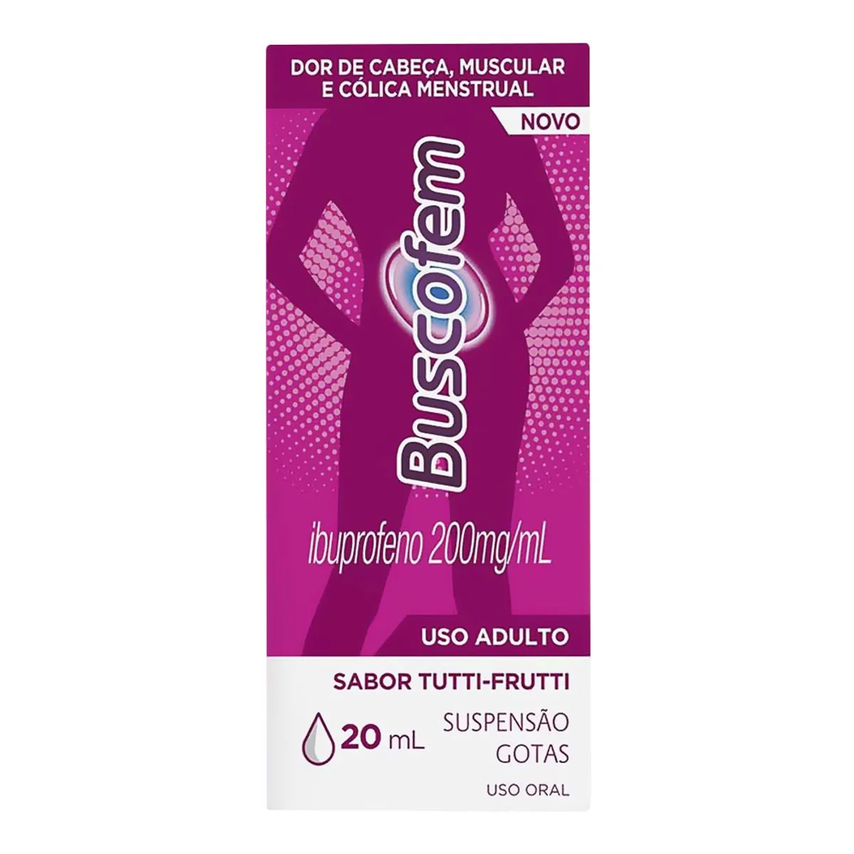 Buscofem Tutti Frutti Hypera Caixa 20ml Suspensão Gotas