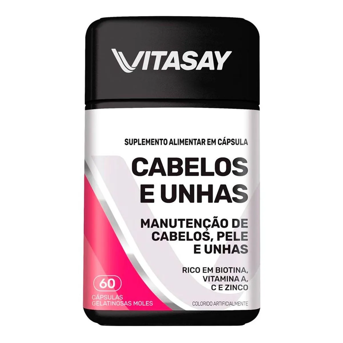 Suplemento Alimentar Vitasay Cabelos e Unhas 60 Comprimidos