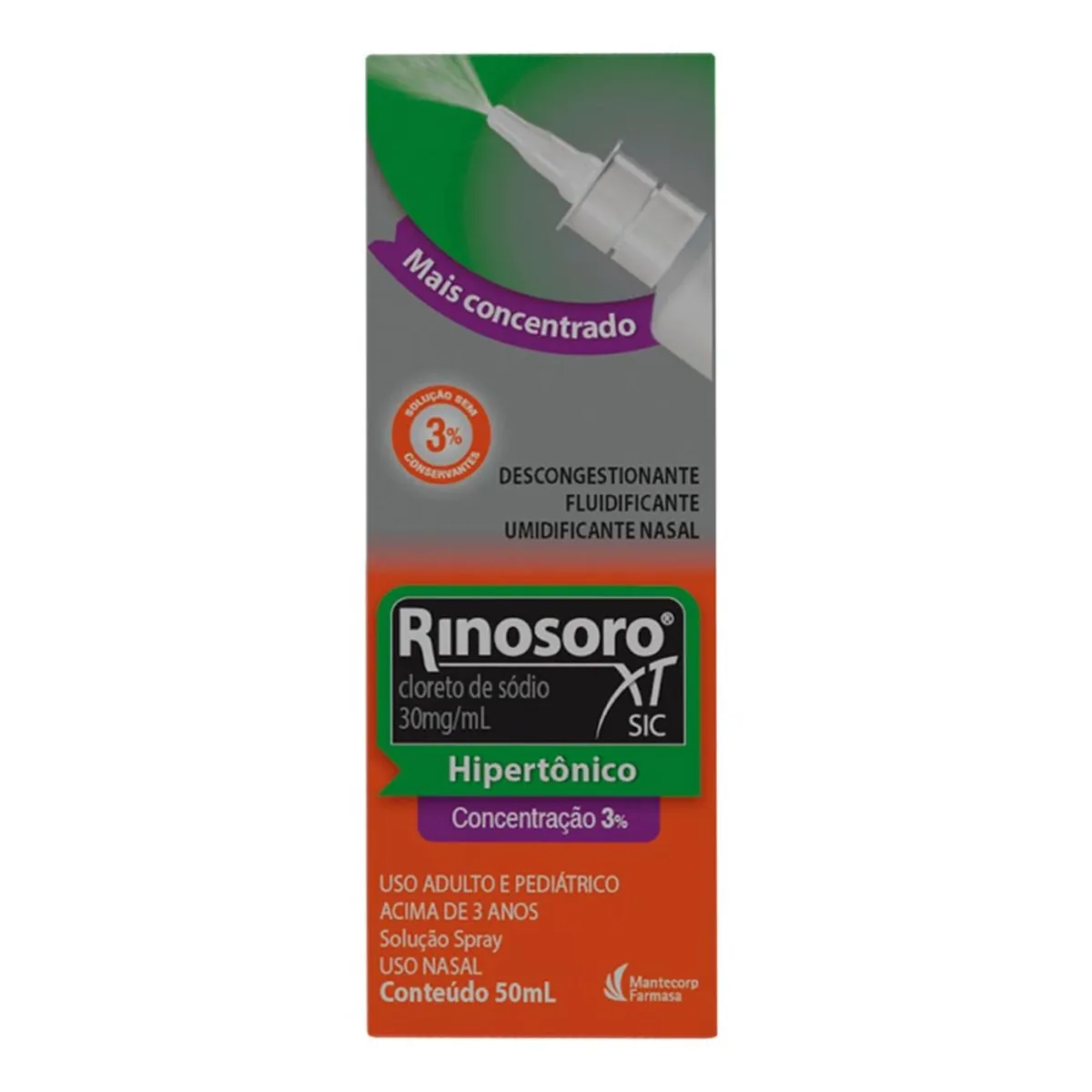 Descongestionante Nasal Rinosoro Caixa 50ml Solução Spray
