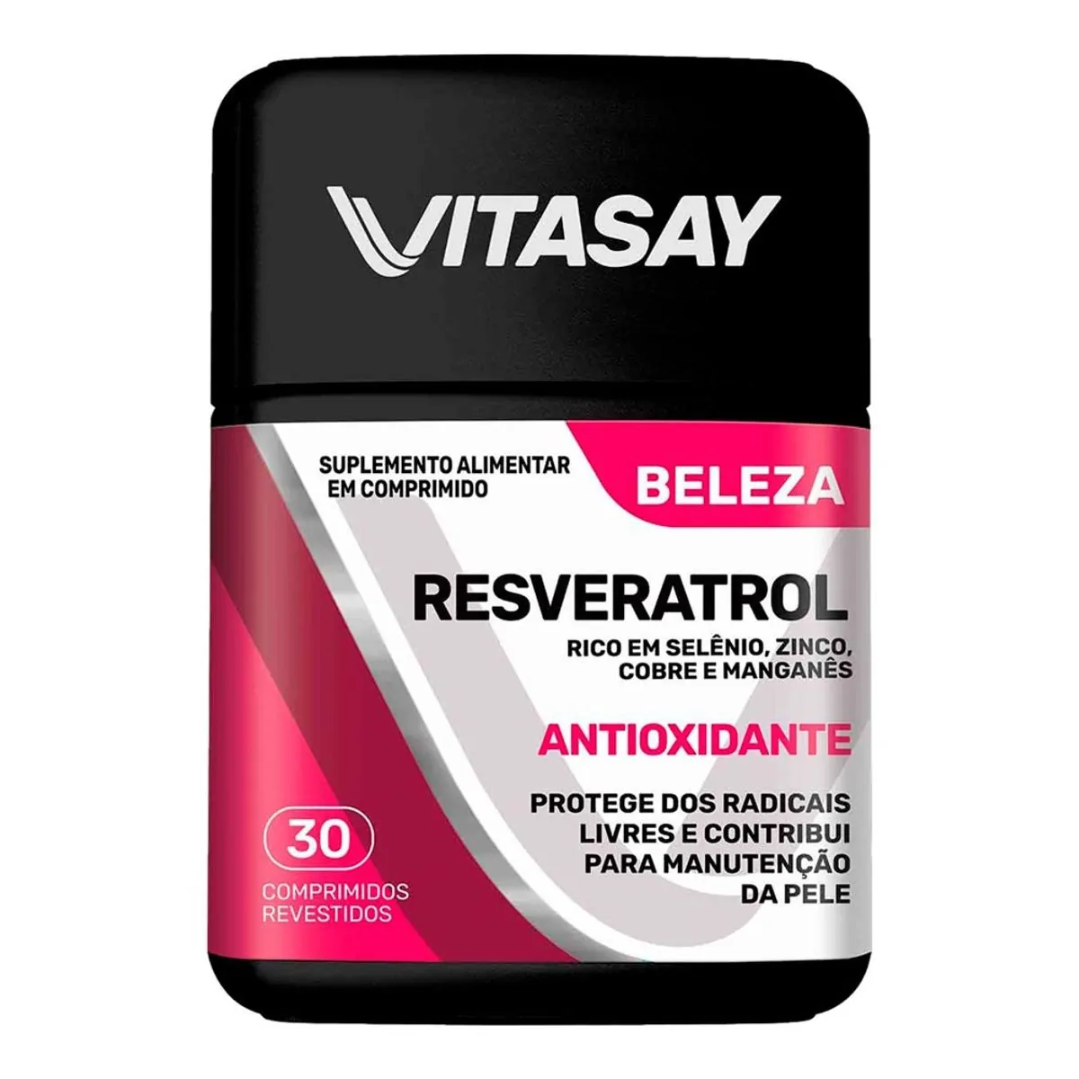 Resveratrol Vitasay Beleza Frasco 30 Comprimidos Revestidos