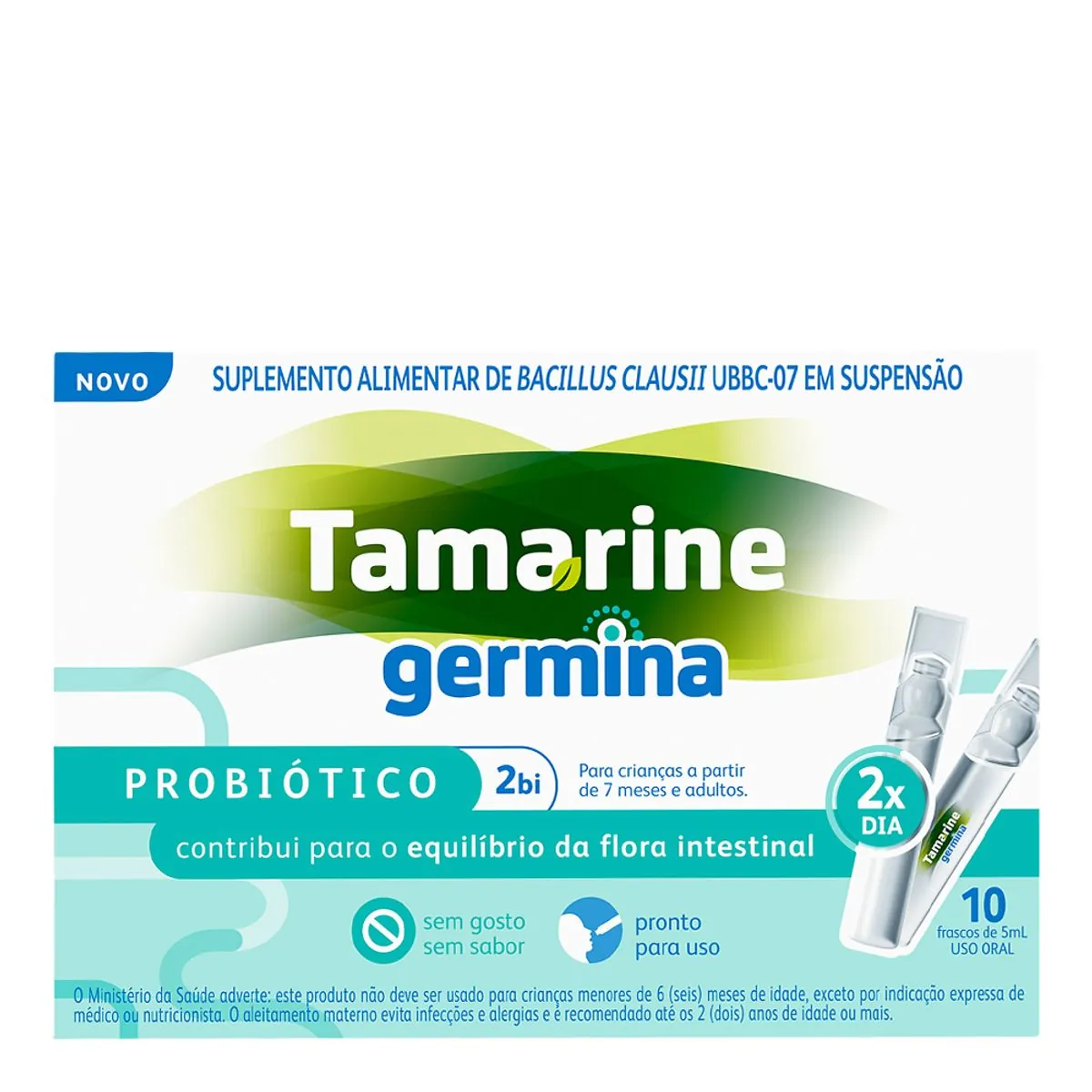 Probiótico Sem Sabor Tamarine Germina Caixa 10 Unidades