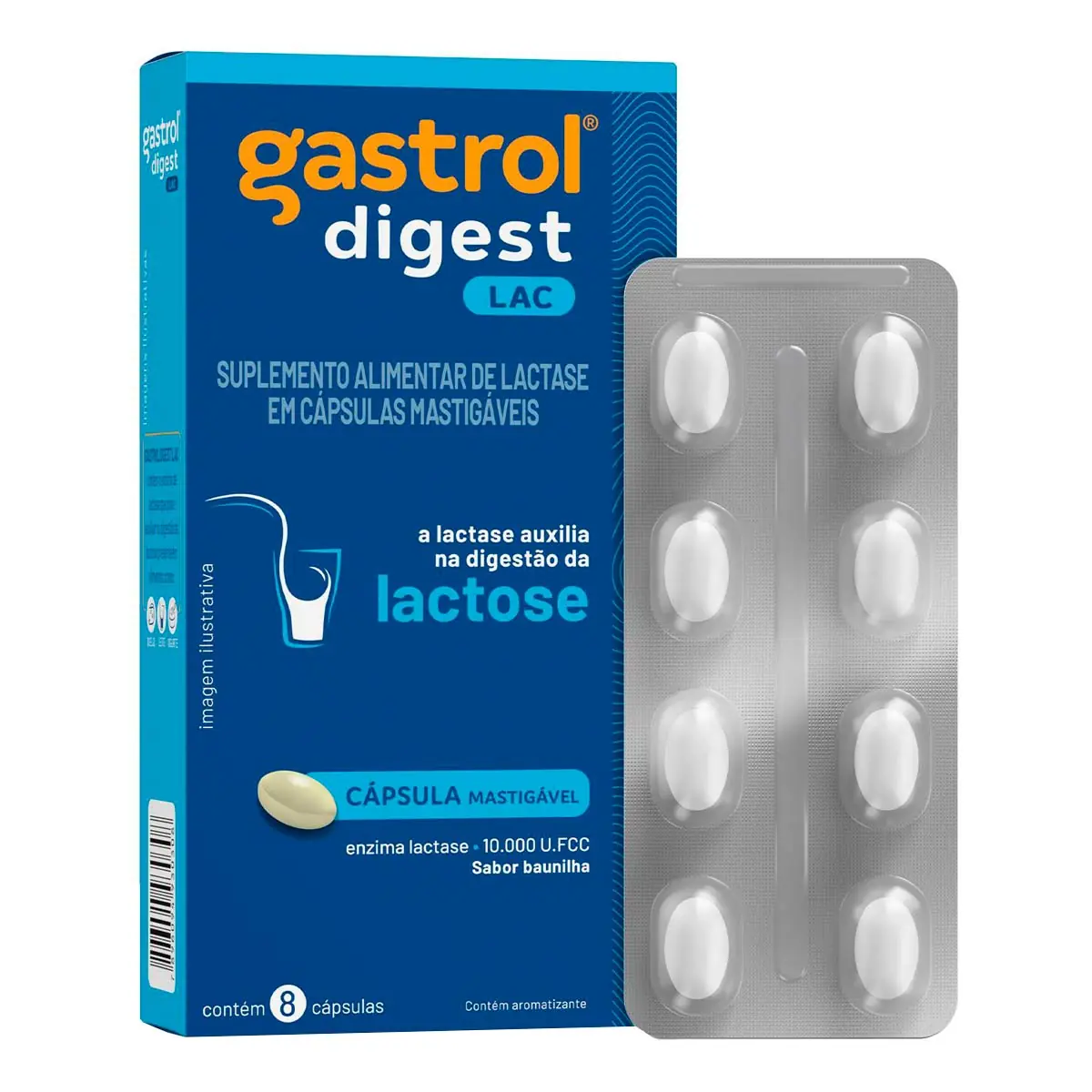 Gastrol Digest Lac 10000fcc Cx 8 Cap