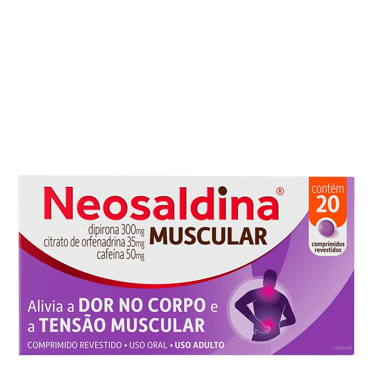 Neosaldina Muscular 300mg Caixa 20 Comprimidos Revestidos